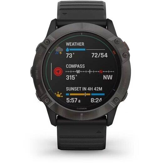 Ceas Smartwatch Fenix 6X Pro Solar Garmin - Autonomie Solară, GPS Multi-Sport - 5