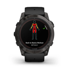 Ceas Smartwatch Fenix 7 Pro Sapphire Solar Garmin - DLC Carbon, GPS Multi-Band - 4