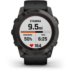 Ceas Smartwatch Fenix 7 Pro Sapphire Solar Garmin - DLC Carbon, GPS Multi-Band - 5