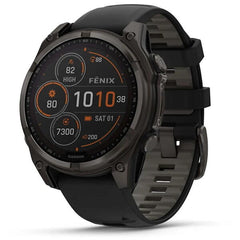Ceas Smartwatch Fenix 8 Solar Sapphire Garmin - GPS, Baterie Solară - 1