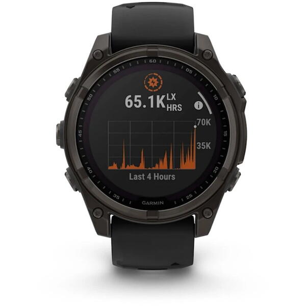 Ceas Smartwatch Fenix 8 Solar Sapphire Garmin - GPS, Baterie Solară - 2