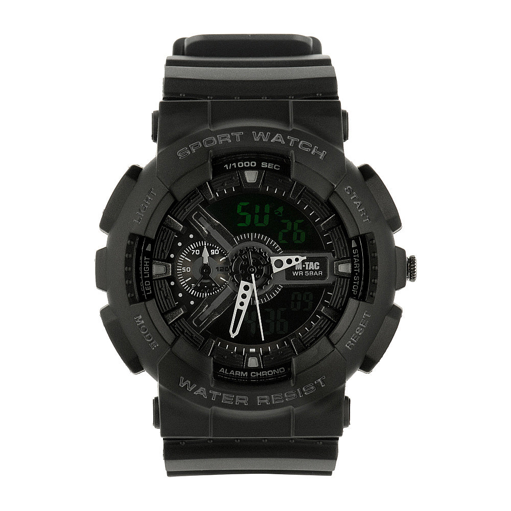 Ceas Sport M-Tac - Multifuncțional, Impermeabil, Negru
