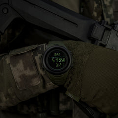 Ceas Tactic 2166 M-Tac - Verde, Rezistent la Apă