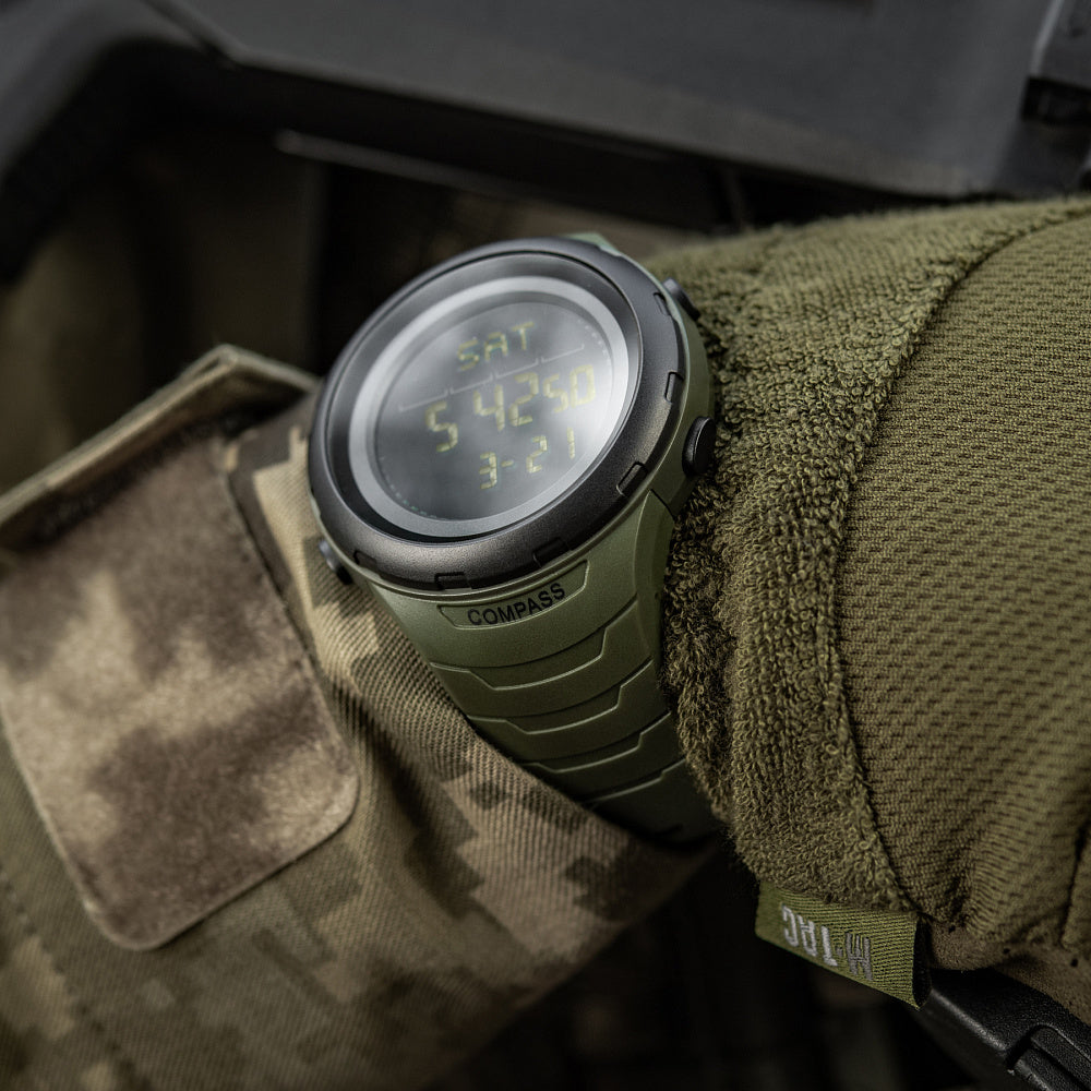 Ceas Tactic 2166 M-Tac - Verde, Rezistent la Apă