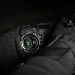 Ceas Tactic Adventure M-Tac - Negru, Multifuncțional & Rezistent