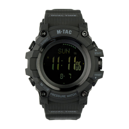 Ceas Tactic Adventure M-Tac - Negru, Multifuncțional & Rezistent