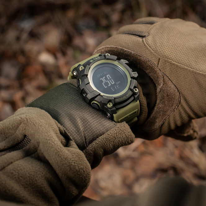 Ceas Tactic Adventure M-Tac - Negru/Olive Multisport