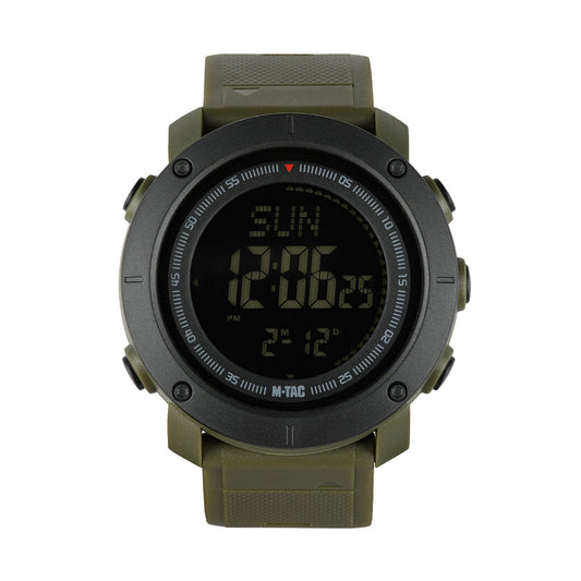 Ceas Tactic cu Compas 2095 M-Tac - Verde, Rezistent la Apă