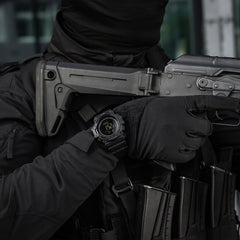 Ceas Tactic cu Compas 2233 M-Tac - Negru, Rezistent la Apă