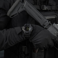 Ceas Tactic cu Compas 2233 M-Tac - Negru, Rezistent la Apă