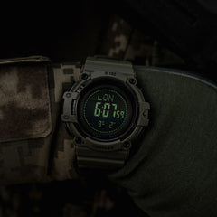 Ceas Tactic cu Compas 2233 M-Tac - Ranger Green Multifuncțional