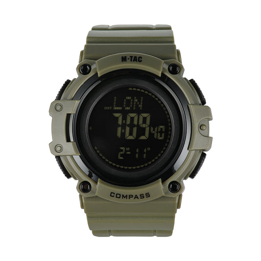 Ceas Tactic cu Compas 2233 M-Tac - Ranger Green Multifuncțional