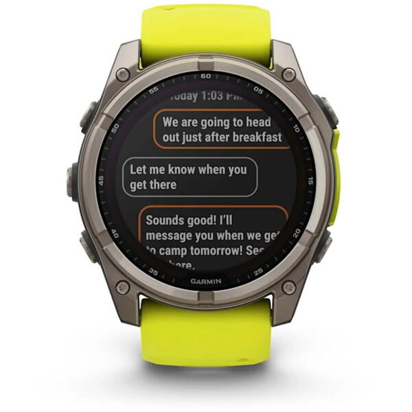 Ceas Tactic Fenix 8 Solar Sapphire Garmin - GPS, Monitorizare Avansată - 9