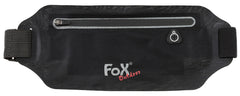 Centură Alergat Run Negru FoxOutdoor - Elastic, Buzunar Impermeabil