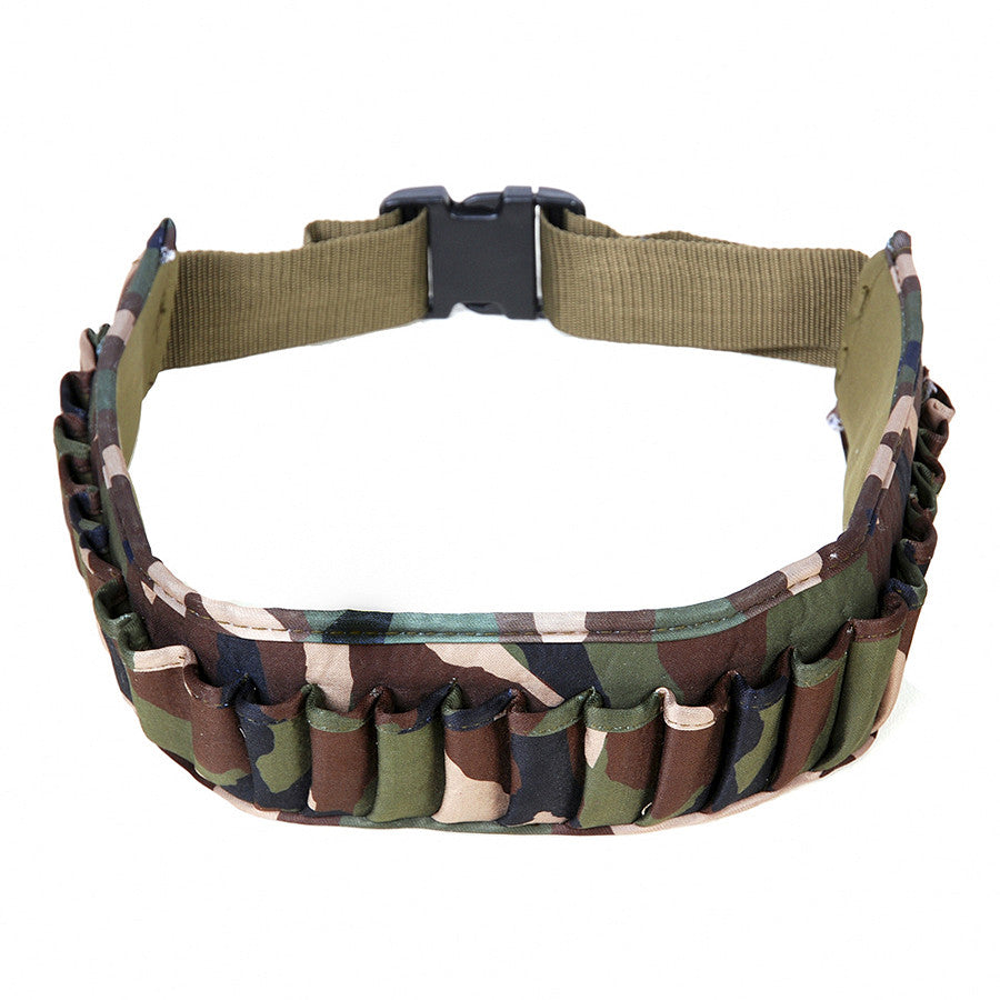 Centură Cartușe Deluxe Woodland - Suport Fiabil Sub Presiune