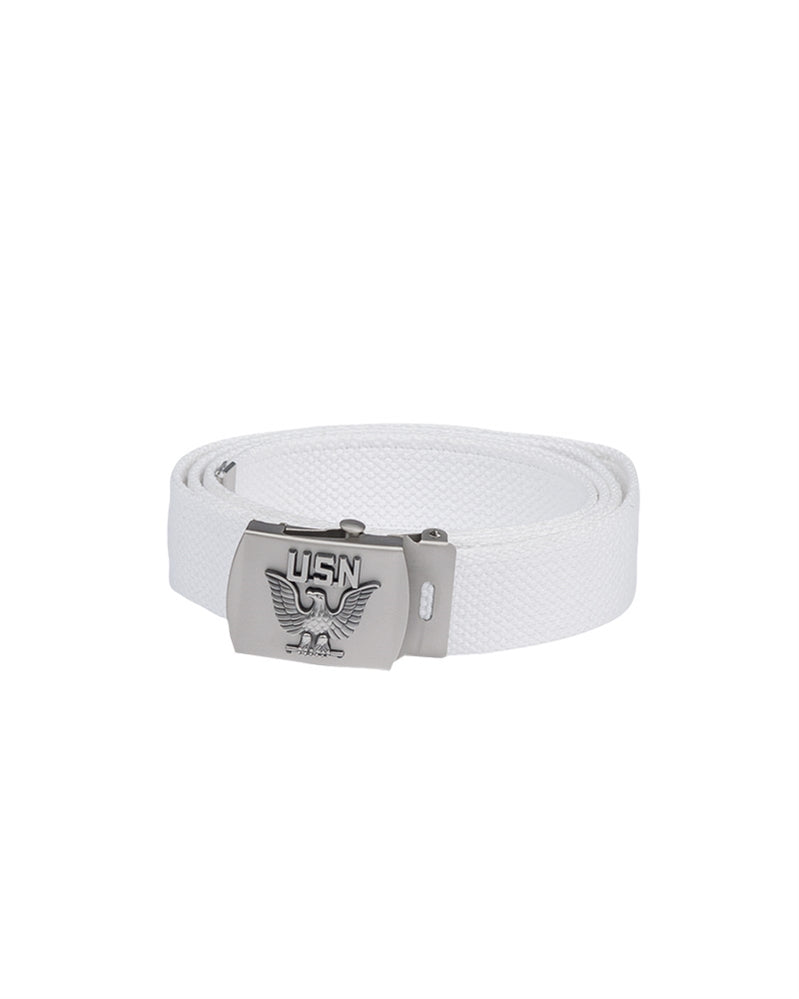 Centură Mil-Tec US Navy – 100% Bumbac, Lățime 3 cm, Albă