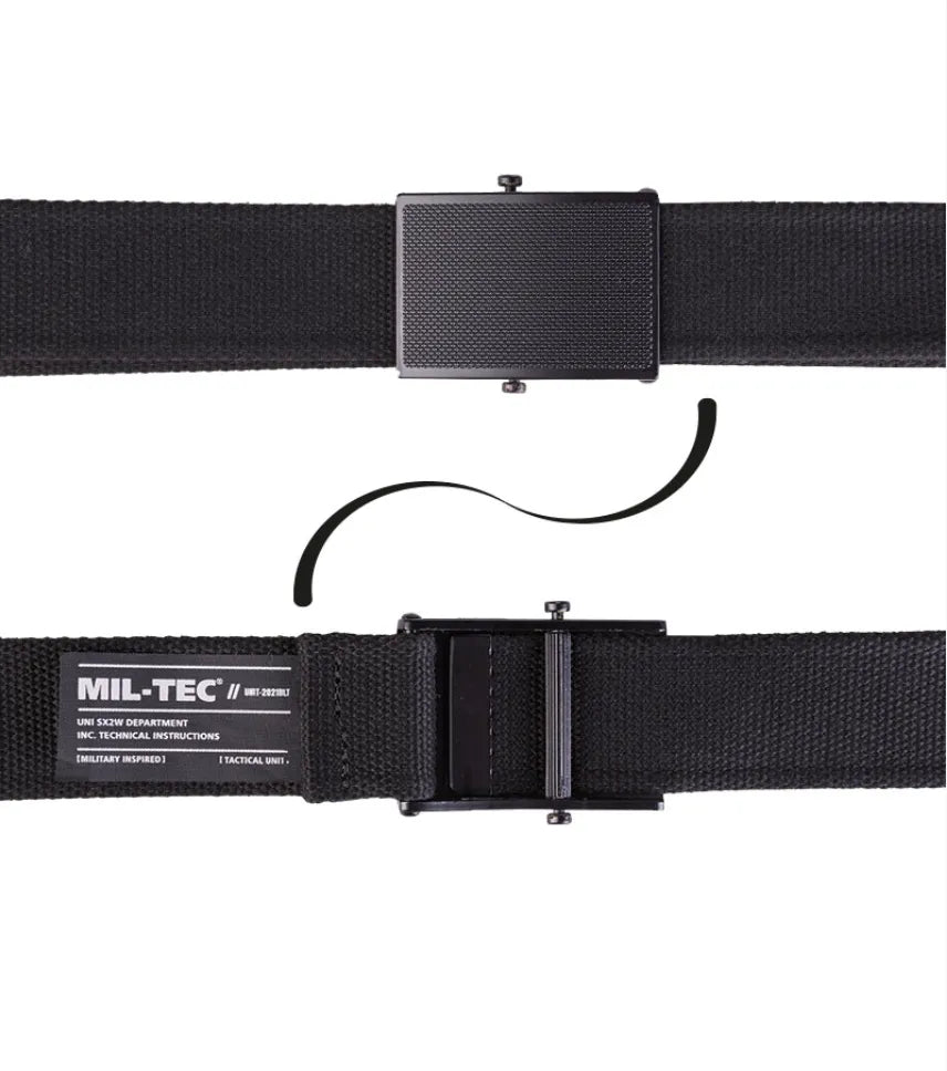 Centură Neagră 40 mm „BW Type” – Inspirată de Echipamentul Militar German, Robustă și Reglabilă
