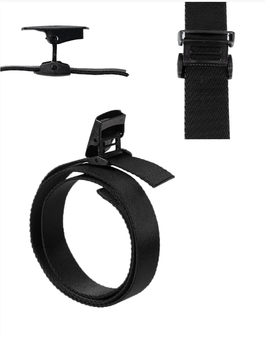 Centură Neagră Elastică 38 mm cu Cataramă Quick-Release YKK® – Confort Tactic, Flexibilitate și Zero Metal