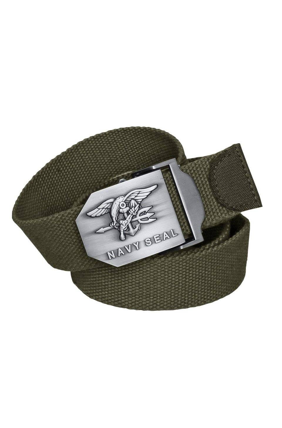 Centură OD „Navy SEAL” – Lățime Extinsă, Cataramă cu Emblemă Oficială și Rezistență Tactică