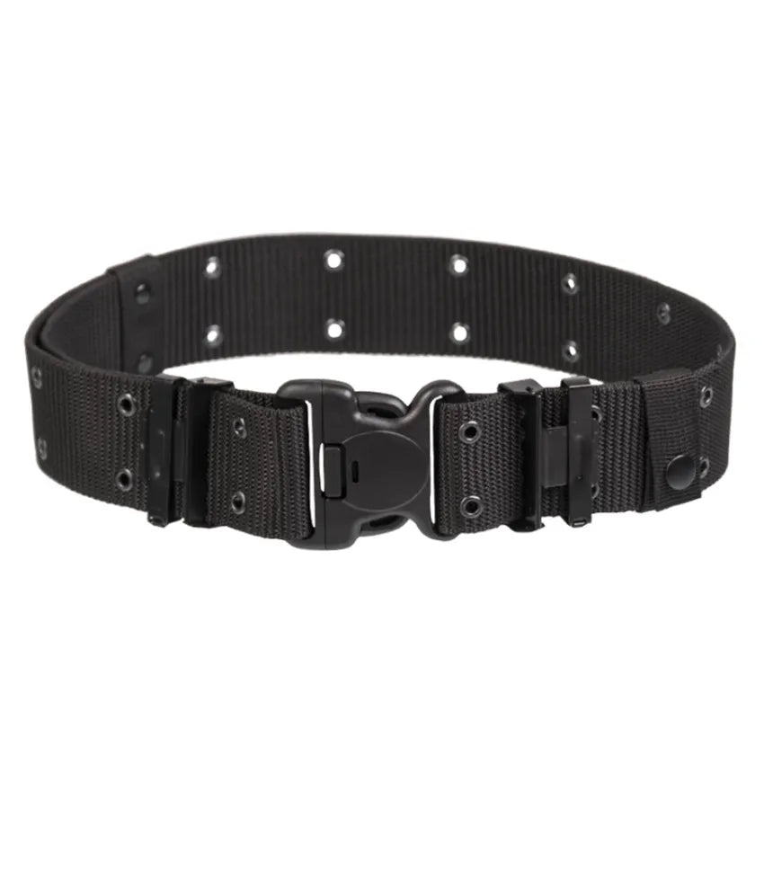 Centură Tactică US Black LC2 cu Cataramă Duraflex® – 6 cm, Ocheți Metalici, Fixare Cop-Lok®