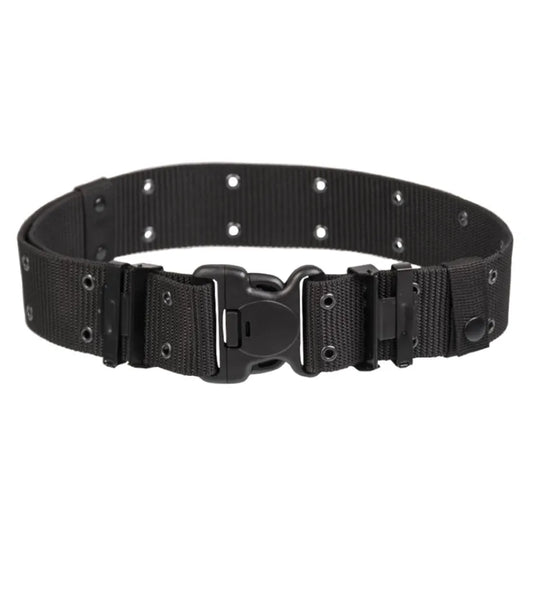 Centură Tactică US Black LC2 cu Cataramă Duraflex® – 6 cm, Ocheți Metalici, Fixare Cop-Lok®