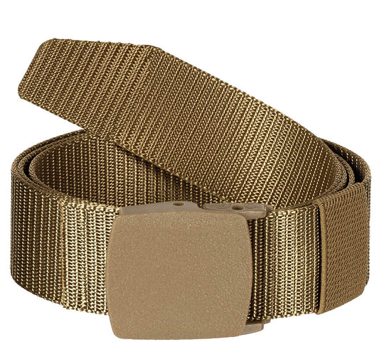 Centură Tactical 3.8cm Coyote MFH - Cataramă Pliabilă, Ajustabilă 130cm