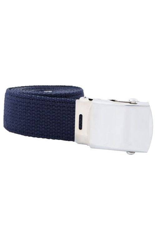 Centură Web US Mil-Tec – Lățime 3 cm, Cataramă Nichelată, Bleumarin