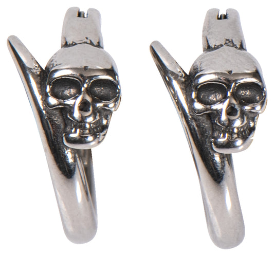 Cercei Creolă Skull Louis - Oțel Inoxidabil, Stil Rebel