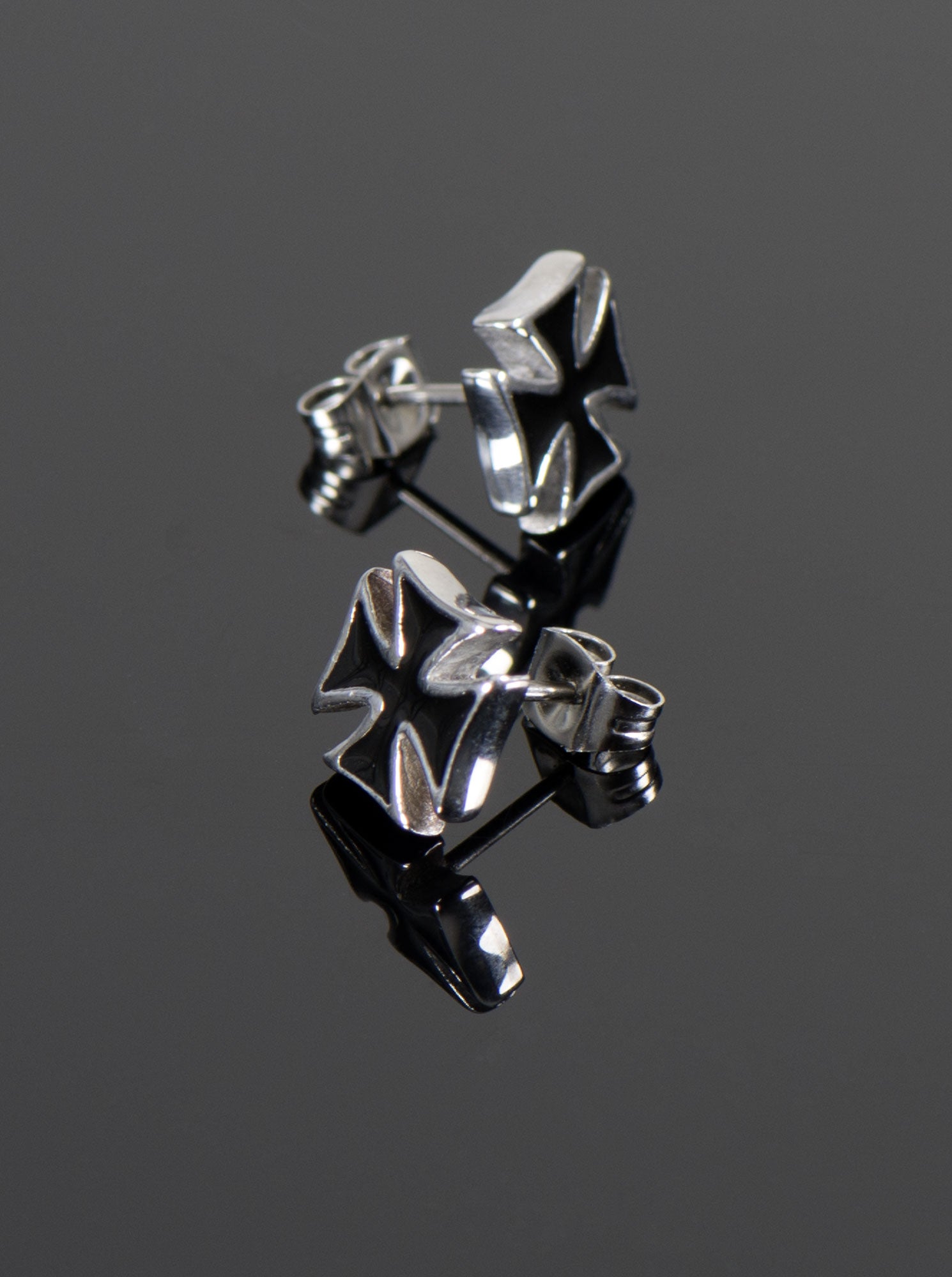 Cercei Iron Cross Louis - Oțel Inoxidabil 316L, Antialergic