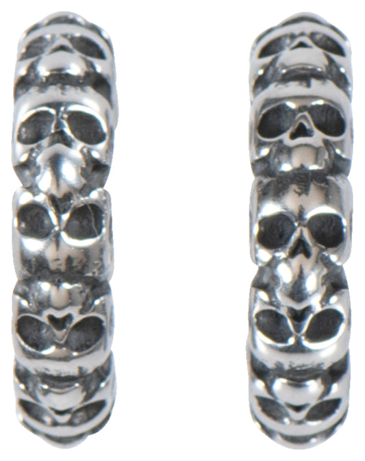 Cercei Skulls Louis - Design Craniu, Oțel Inoxidabil