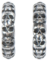 Cercei Skulls Louis - Design Craniu, Oțel Inoxidabil