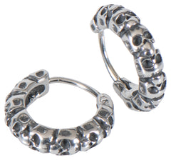 Cercei Skulls Louis - Design Craniu, Oțel Inoxidabil