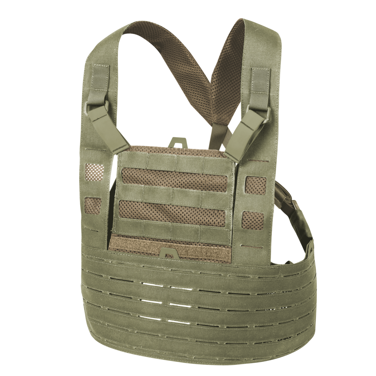 Chest Rig Helikon-Tex Adaptive Green cu MOLLE/PALS tăiat cu laser