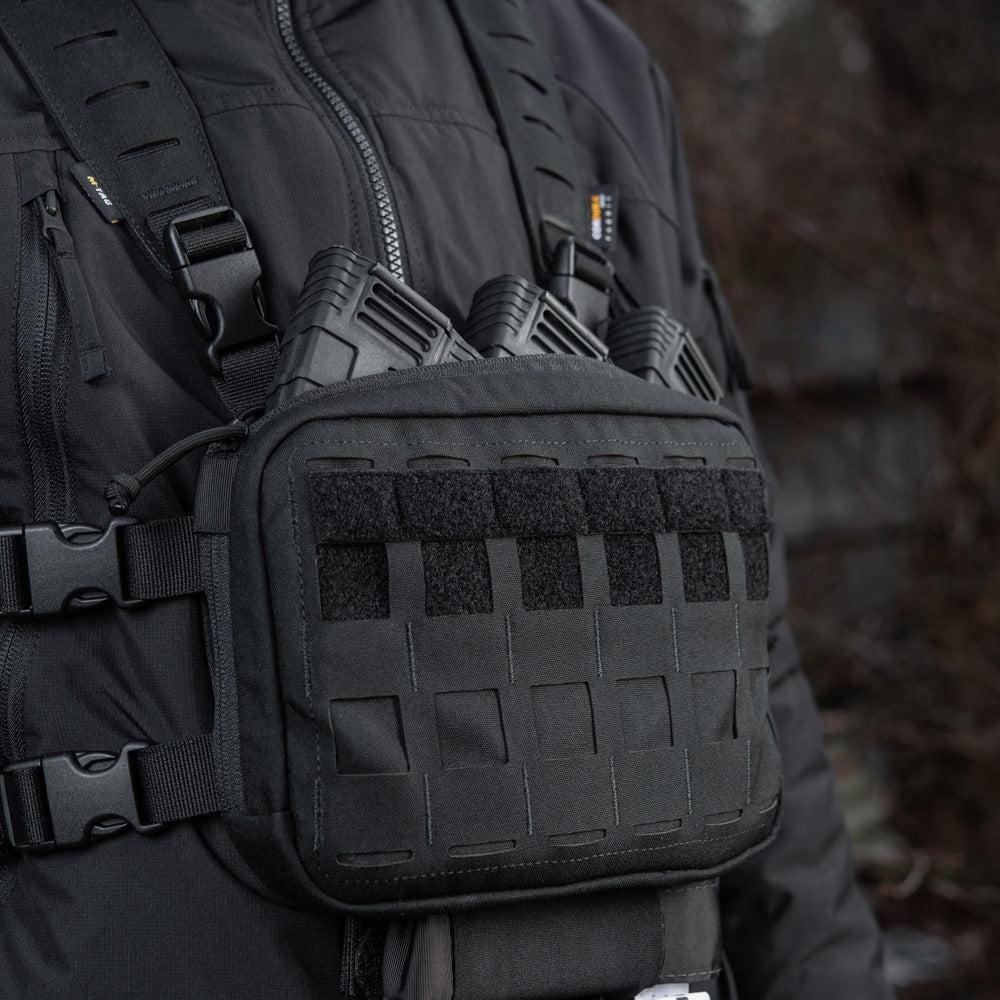 Chest Rig Militar Elite M-Tac - Negru, Multifuncțional & Confortabil