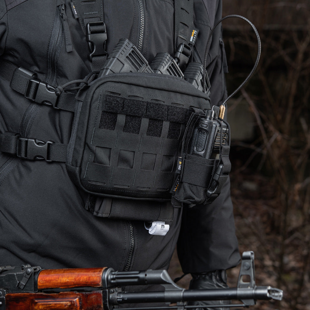 Chest Rig Militar Elite M-Tac - Negru, Multifuncțional & Confortabil