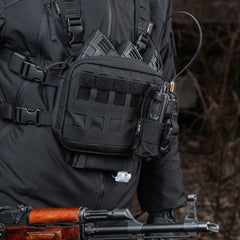 Chest Rig Militar Elite M-Tac - Negru, Multifuncțional & Confortabil