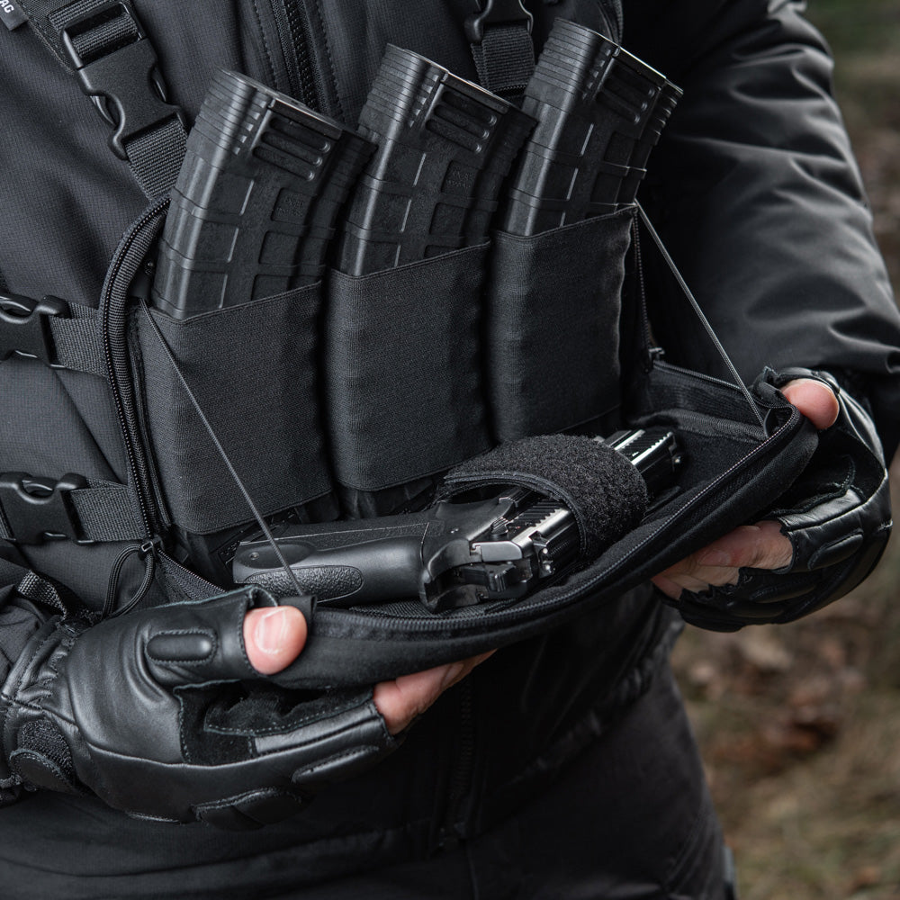 Chest Rig Militar Elite M-Tac - Negru, Multifuncțional & Confortabil