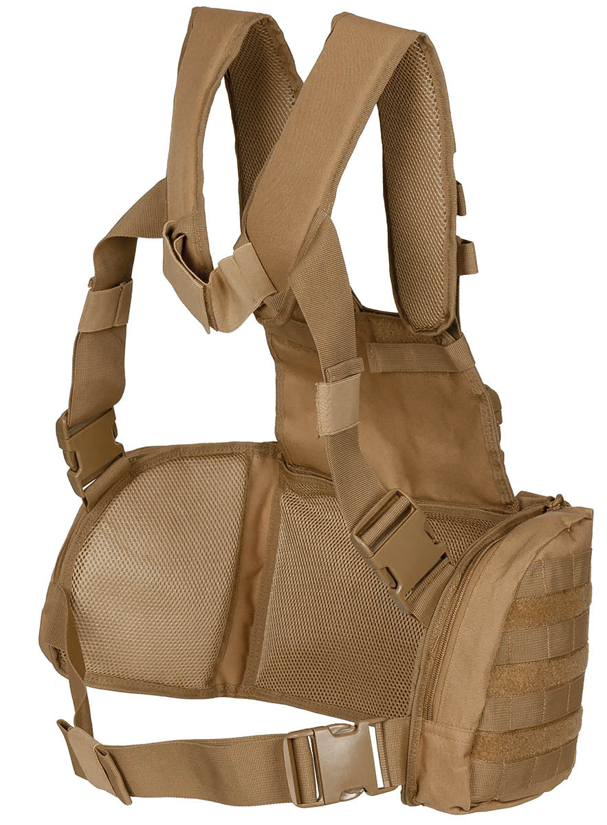 Chest Rig "Mission" Coyote MFHProfessional - Sistem Modular, Purtare Peste Vestă Balistică