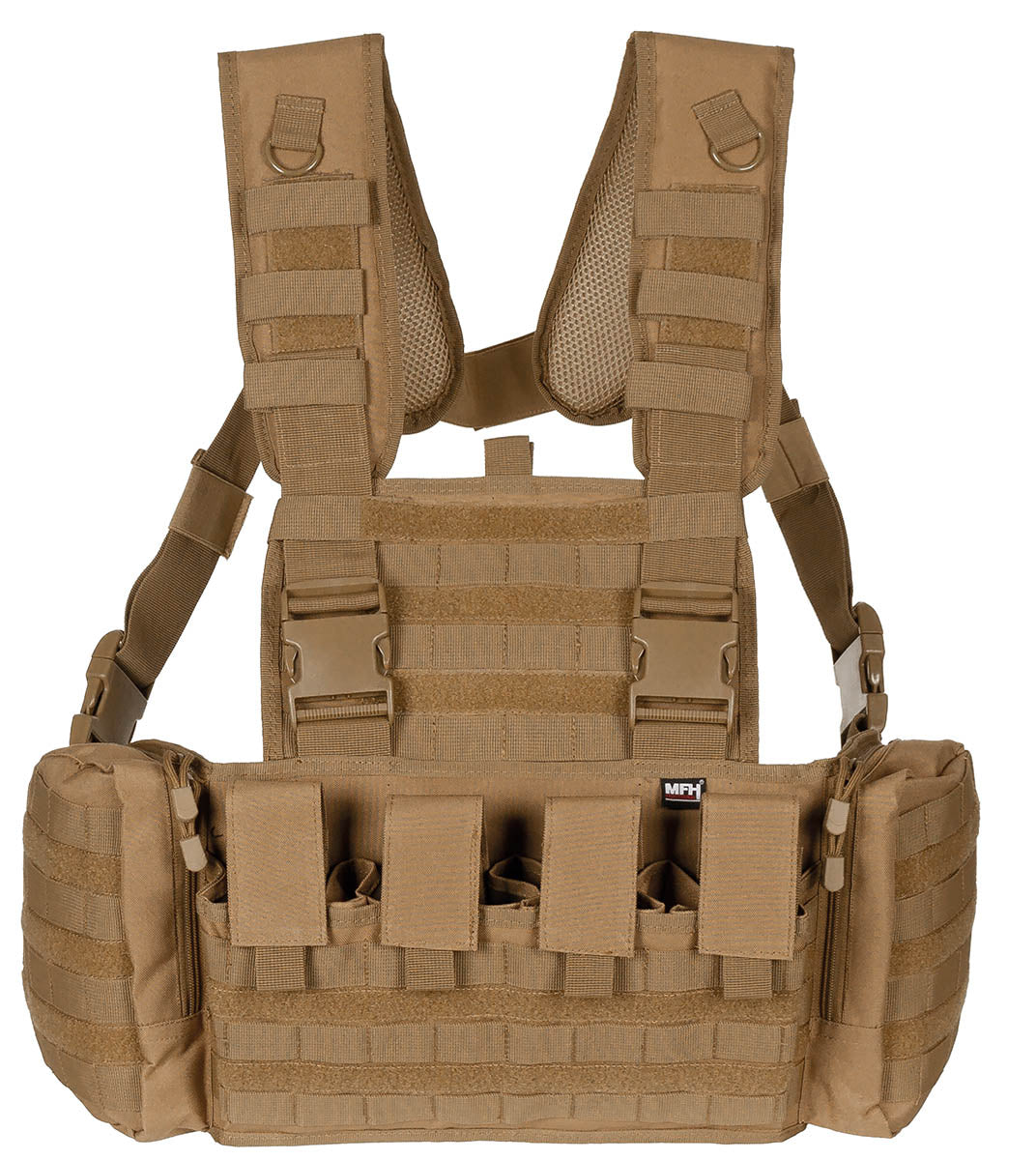 Chest Rig "Mission" Coyote MFHProfessional - Sistem Modular, Purtare Peste Vestă Balistică