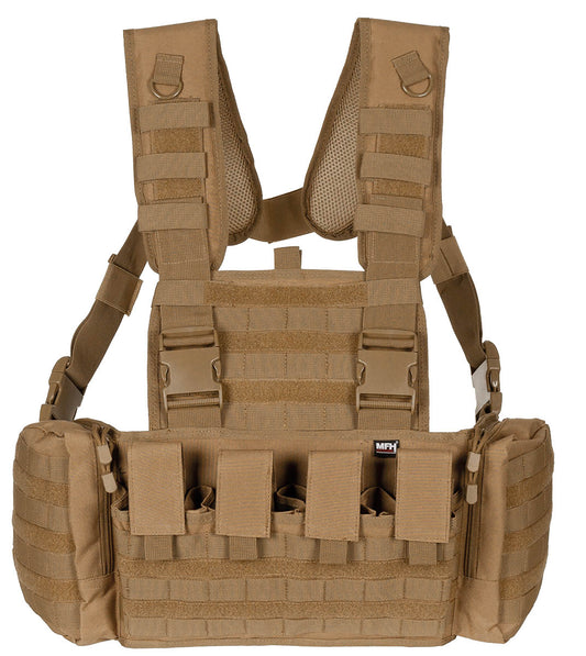 Chest Rig "Mission" Coyote MFHProfessional - Sistem Modular, Purtare Peste Vestă Balistică