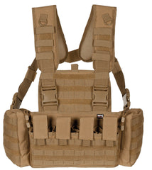 Chest Rig "Mission" Coyote MFHProfessional - Sistem Modular, Purtare Peste Vestă Balistică