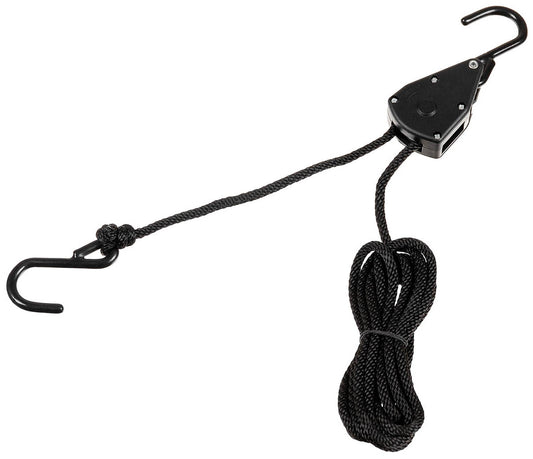 Chingă de Ancorare cu Clichet Negru MFH - 4 mm, 2 Metri