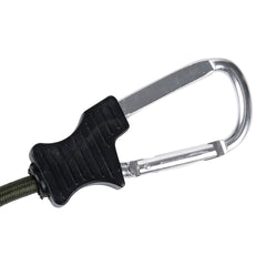 Chingă Elastică cu Carabine 90 cm Verde - Fixare Rapidă și Sigură