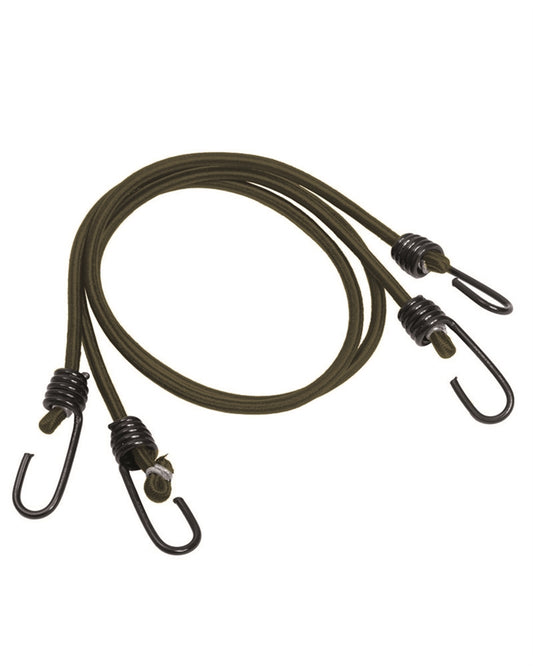 Chingă Elastică cu Cârlige Mil-Tec – 75 cm, 4 Cârlige, Oliv