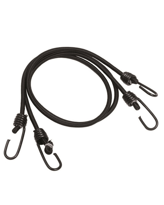 Chingă Elastică Mil-Tec cu 4 Cârlige – 75 cm, Oțel, Neagră