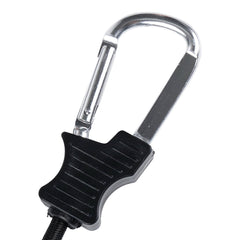 Chingă Elastică Span cu Carabiniere 60 cm Negru - Fixare Rapidă și Sigură