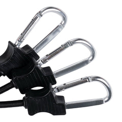 Chingă Elastică Span cu Carabiniere 60 cm Negru - Fixare Rapidă și Sigură