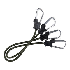 Chinga Elastică Span cu Carabiniere 60 cm Verde - Asigurare Rapidă și Fiabilă