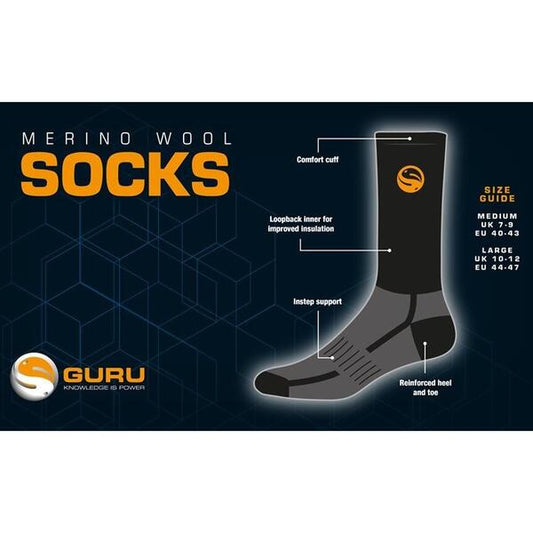 Ciorapi Merino Guru - Confort Termic Superior, Rezistenți UK 10-12 - 1
