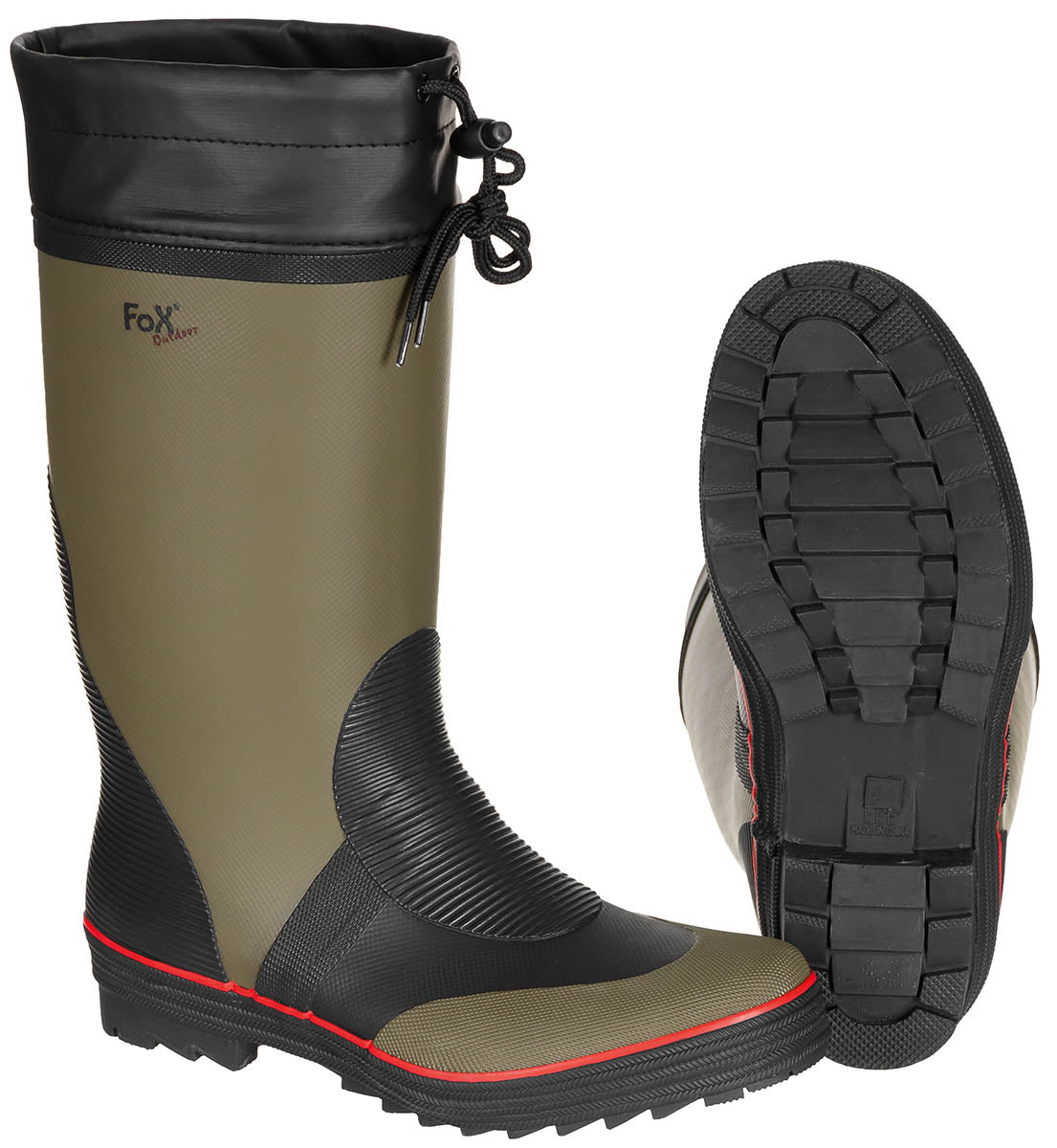 Cizme Gummistiefel Oliv FoxOutdoor - Talpă Profilată, Fără PFAS